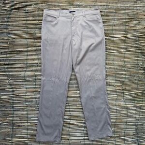 PGA Tour Men's Golf Pants 34x32 Khaki Beige Performance Stretch‎ Flat Front